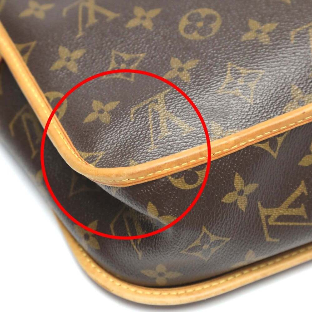 LOUIS VUITTON Authentic Brown Monogram Canvas Shoulder Bag - Picture 8 of 16